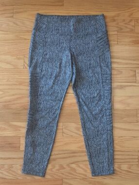 Athleta Delancey Textured Moto Tight Size L EUC